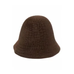 Brun Kanin Filt Bucket Hat