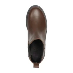 Brun Læder Chelsea Booties