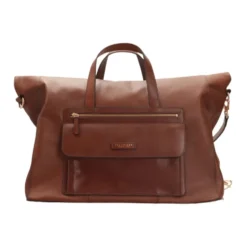 Brun læder Duffle taske Alberto Model