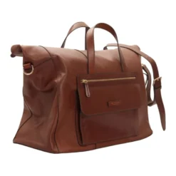 Brun læder Duffle taske Alberto Model