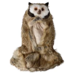 Brun Ugle Faux Fur Hovedhue
