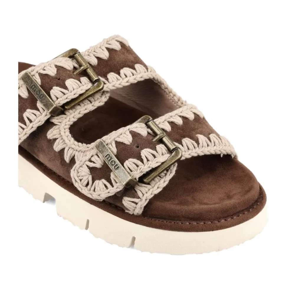 Buckle Crocheted Sandaler