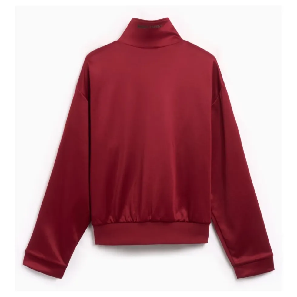 Burgundy Track Jacket med Sideprint
