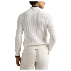 Cable-Knit Crewneck Sweater