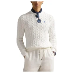 Cable-Knit Crewneck Sweater