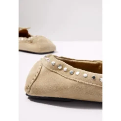 Calla Suede Studs Loafers