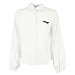 Camicia in popeline effetto stropicciato