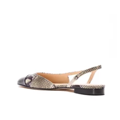 Cap-toe Slingback Flade Pumps