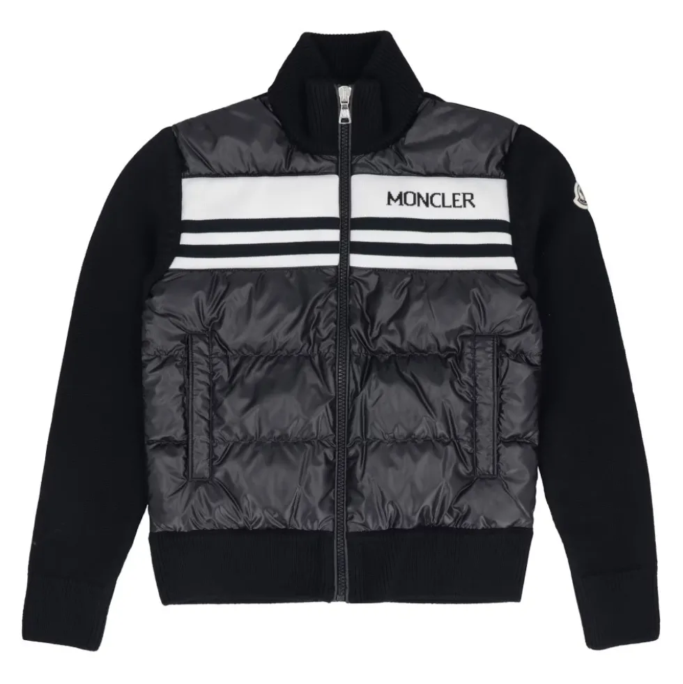 Cardigan med vatteret frontpanel
