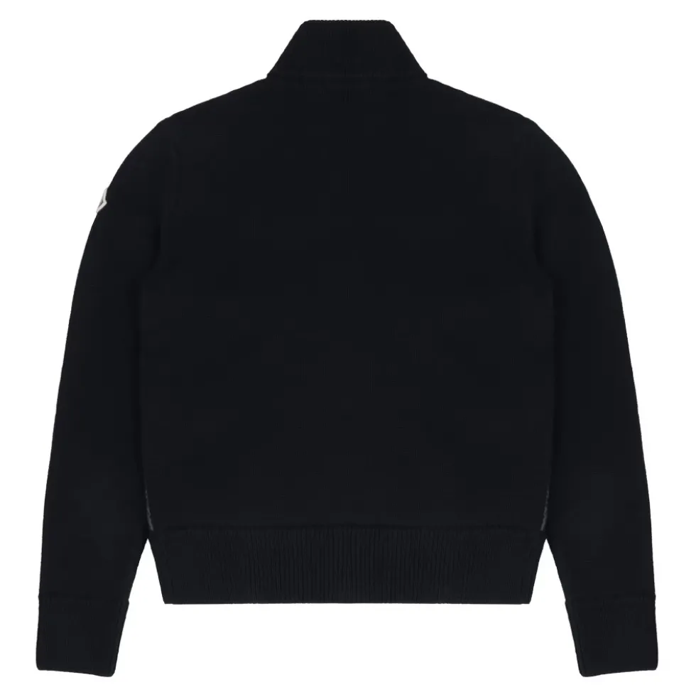 Cardigan med vatteret frontpanel