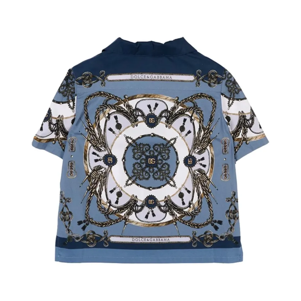 Cargo-print Poplin Skjorte