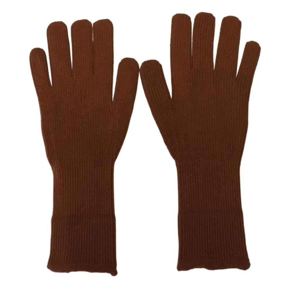 Cashmere Strikkede Handsker med Vante
