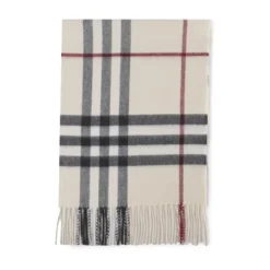 Cashmere Tørklæde med Kæmpe Check-Motiv