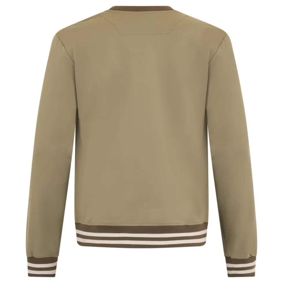 Casual sweatshirt med rund halsudskæring og print