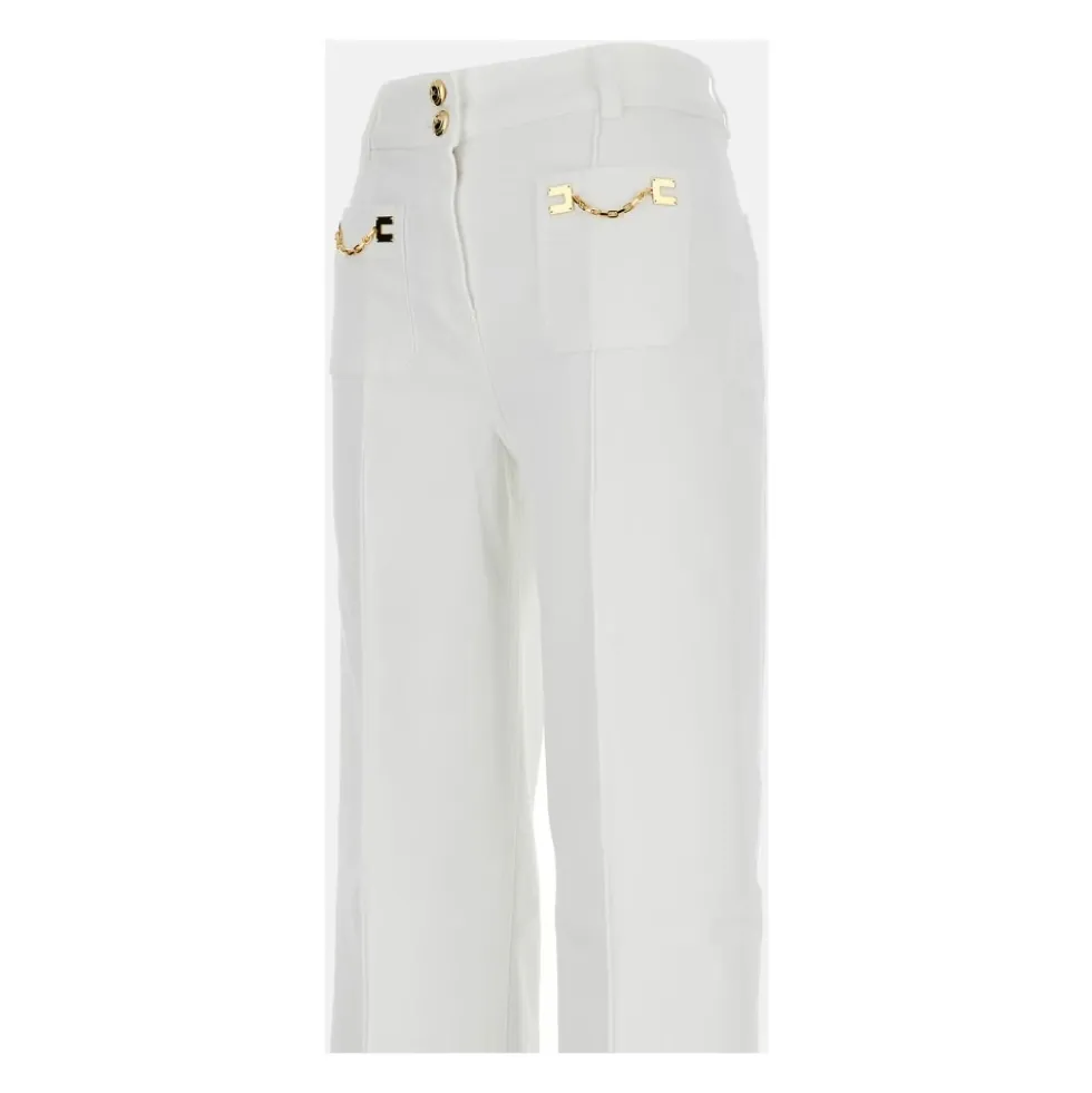 Chain-Detail Jeans