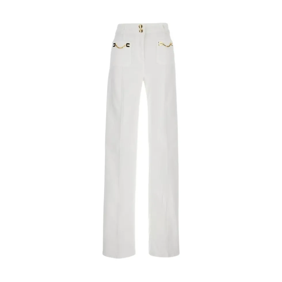 Chain-Detail Jeans