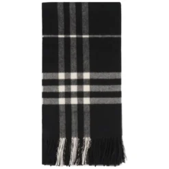 Checked Cashmere Scarf