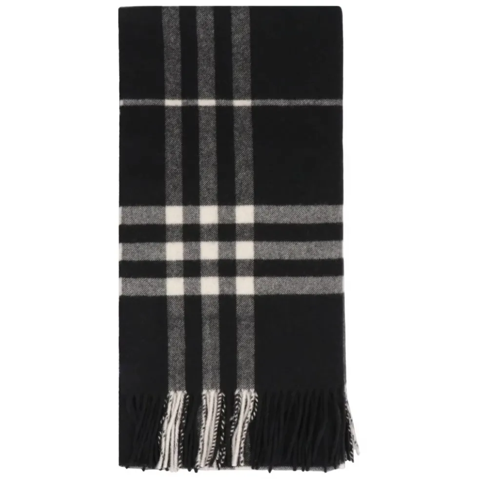 Checked Cashmere Scarf