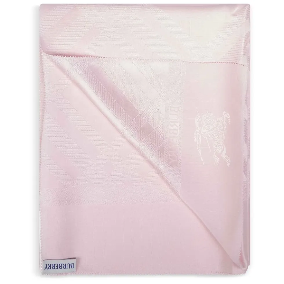 Check Jacquard Silketørklæde