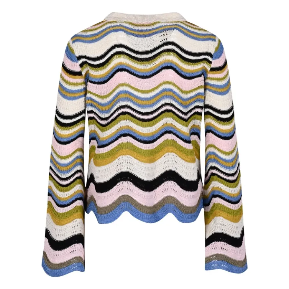 Chevron Crop Sweater