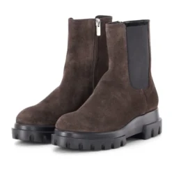 Chunky Beat Velourslæderstøvler