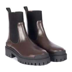 Chunky Chelsea Boot - Brun / Sort