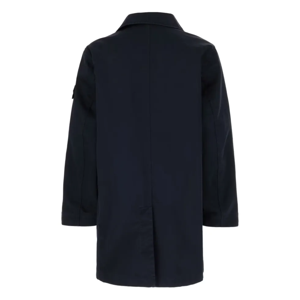 Compass-Badge Button-Up Coat