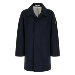 Compass-Badge Button-Up Coat