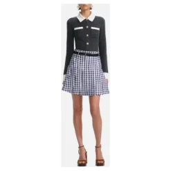 Contrast Collar Cardigan