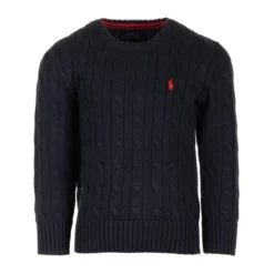 Cotton Cable Crewneck Sweater