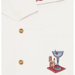 Cotton Cocktail Open Collar Shirt