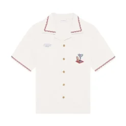 Cotton Cocktail Open Collar Shirt