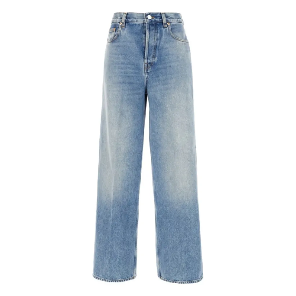 Cotton Denim Pants