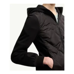 Cotton Fleece Padded Zip-Up Hættetrøje