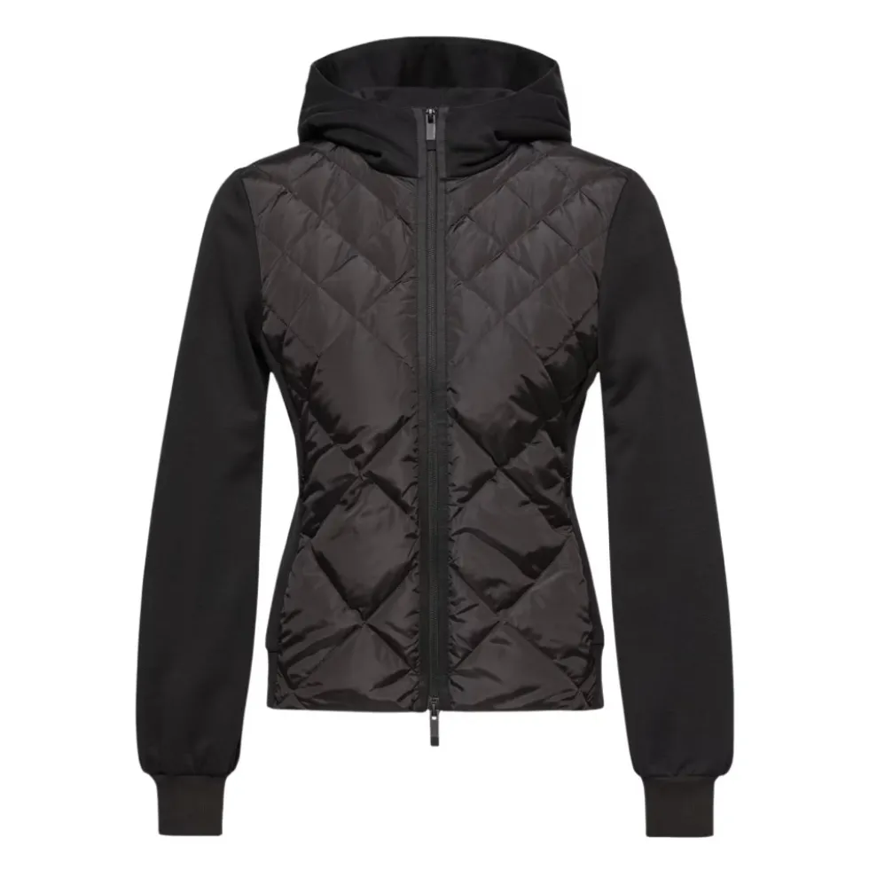 Cotton Fleece Padded Zip-Up Hættetrøje