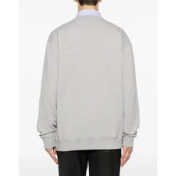 Cotton Jersey Sweatshirt med Print