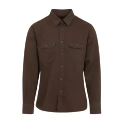 Cotton Linen Drill Military Shirt