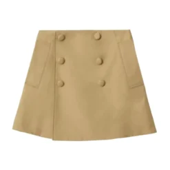 Cotton Trench Skirt