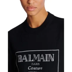 Couture tofarvet strikbluse