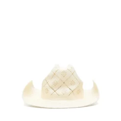 Cowboyhat med udskårne detaljer