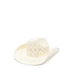 Cowboyhat med udskårne detaljer