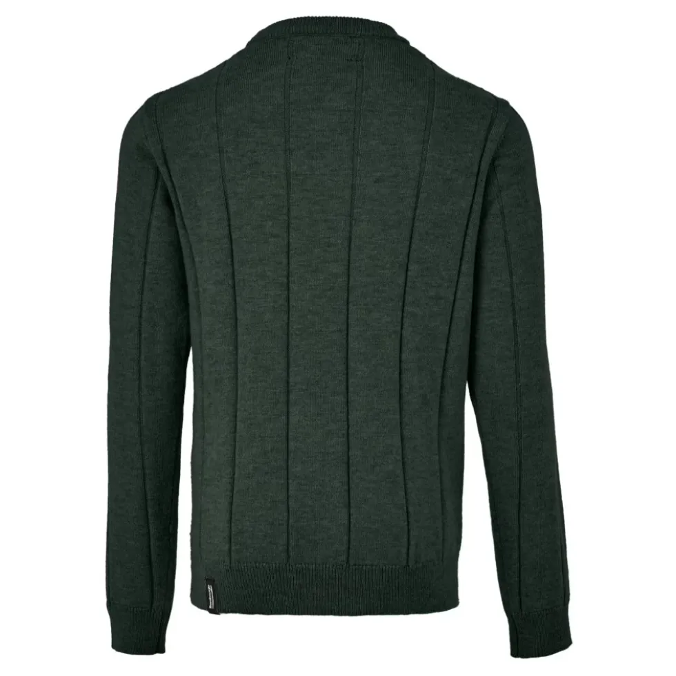 Crew neck sweater i uld og cashmere