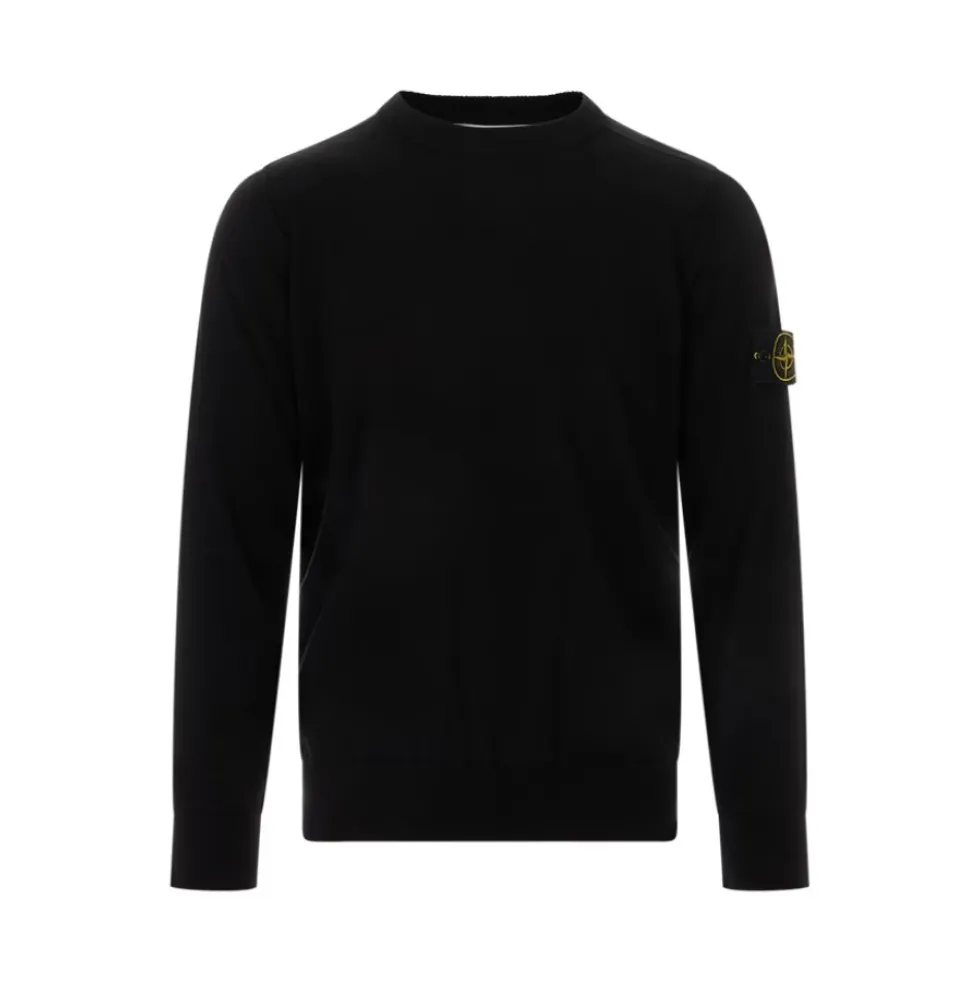 Crewneck Sweater med Lille Rullekant