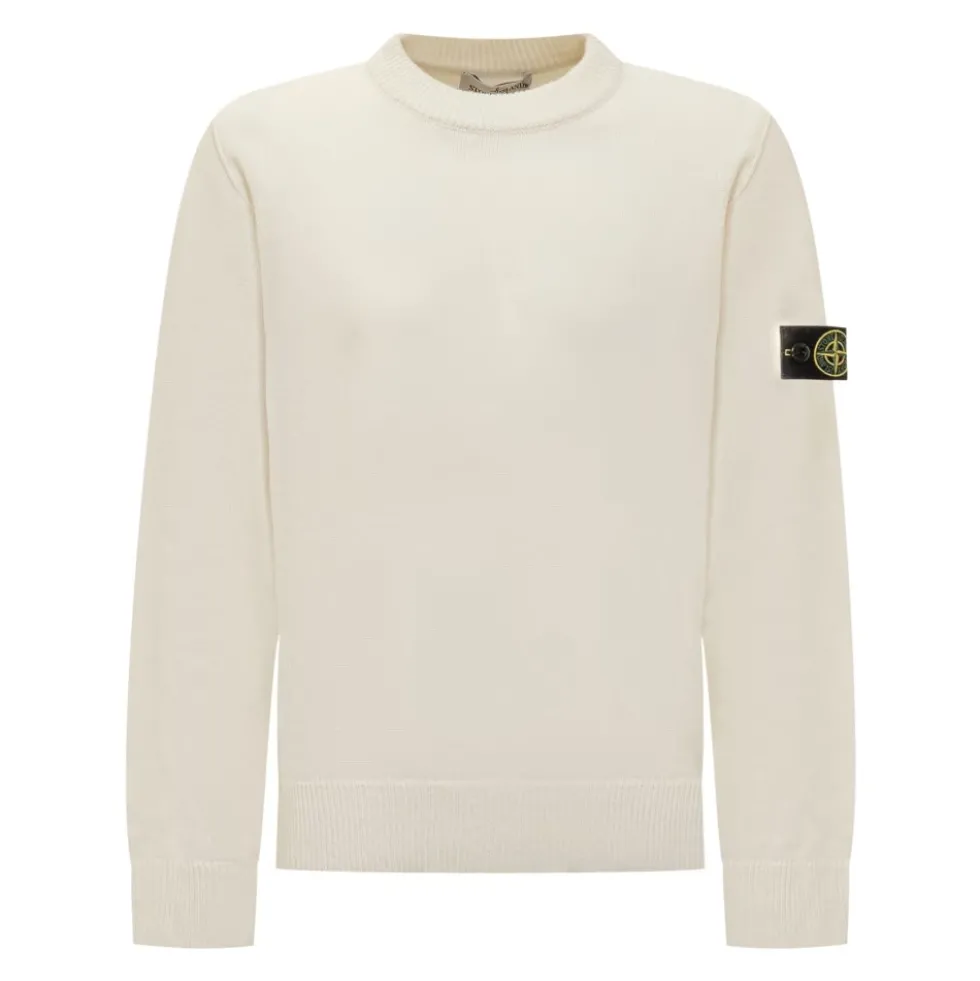 Crew Neck Sweater med Logo