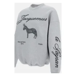 Crewneck Sweatshirt med broderi over det hele
