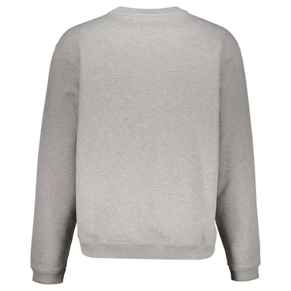 Crew-neck sweatshirt med logo patch