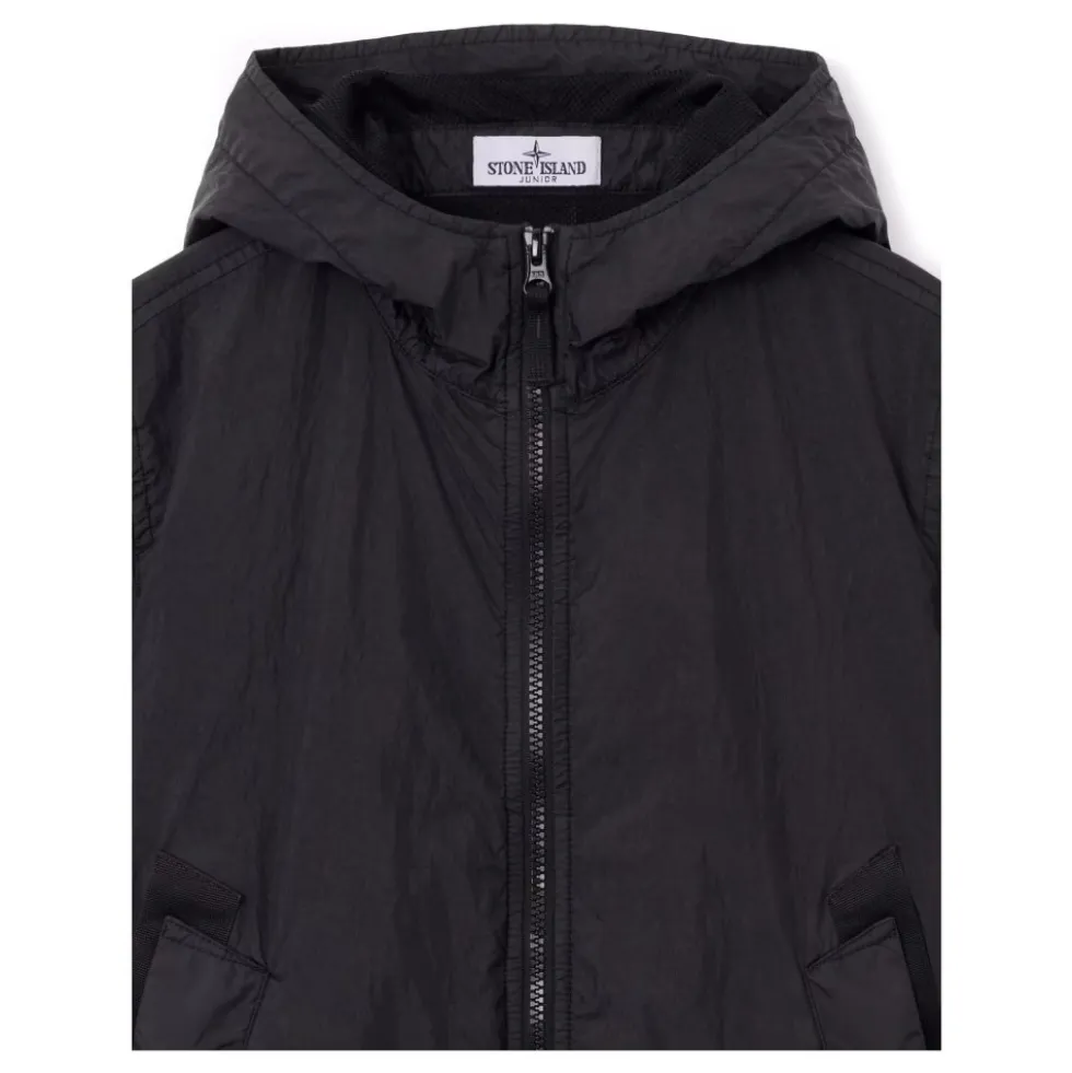 Crinkle Reps Hooded Jacket