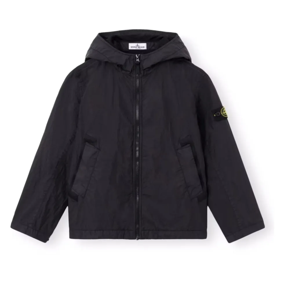Crinkle Reps Hooded Jacket