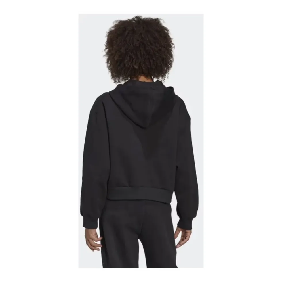 Cropped Hoodie med blonde detaljer