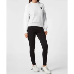 Cropped Sweatshirt LS Glitter